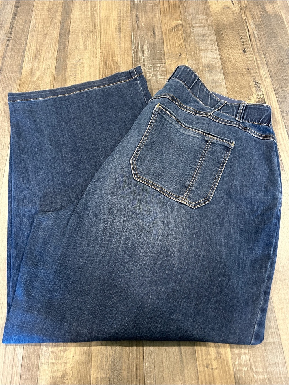 Democracy Women's Dark Blue Wide Leg Jeans